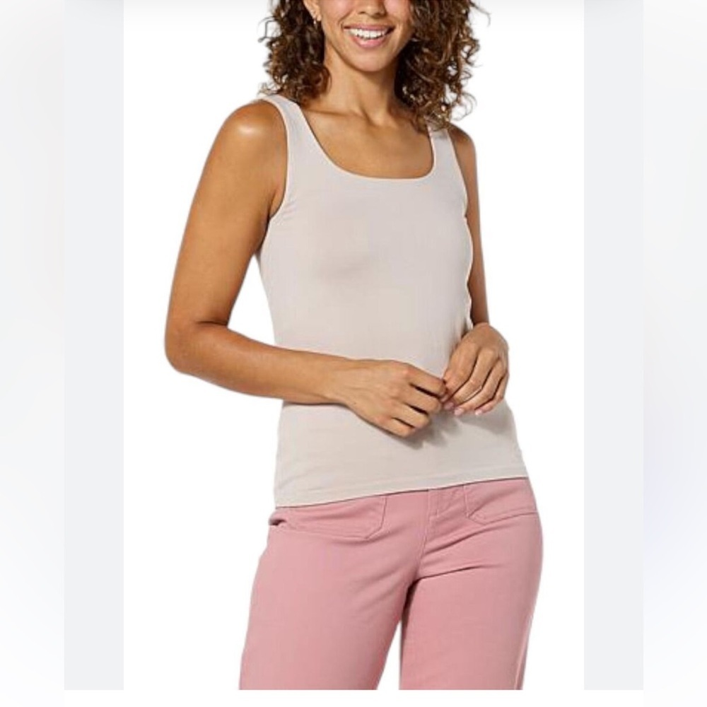 Kathy Ireland Intimates Women's Cream Tank Top